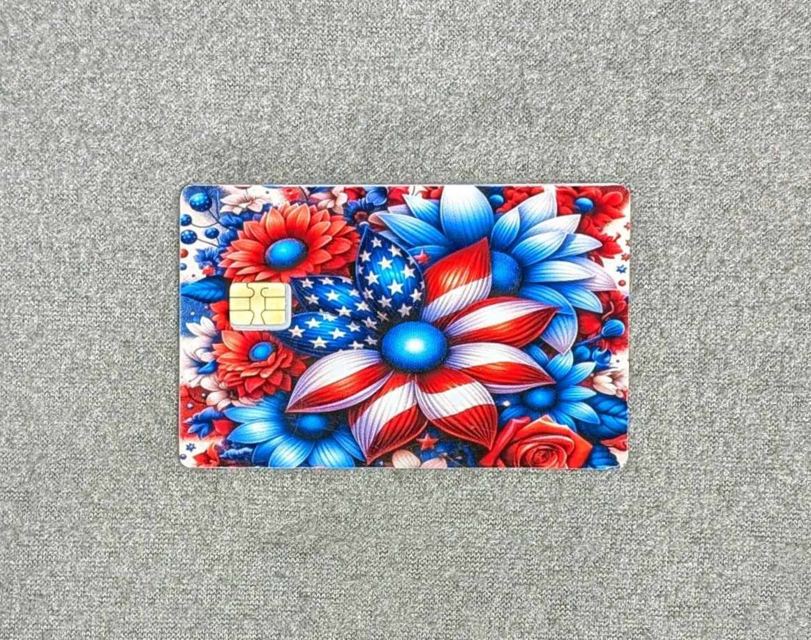 American Flower Credit/Debit Card Sticker, Skin, Cover