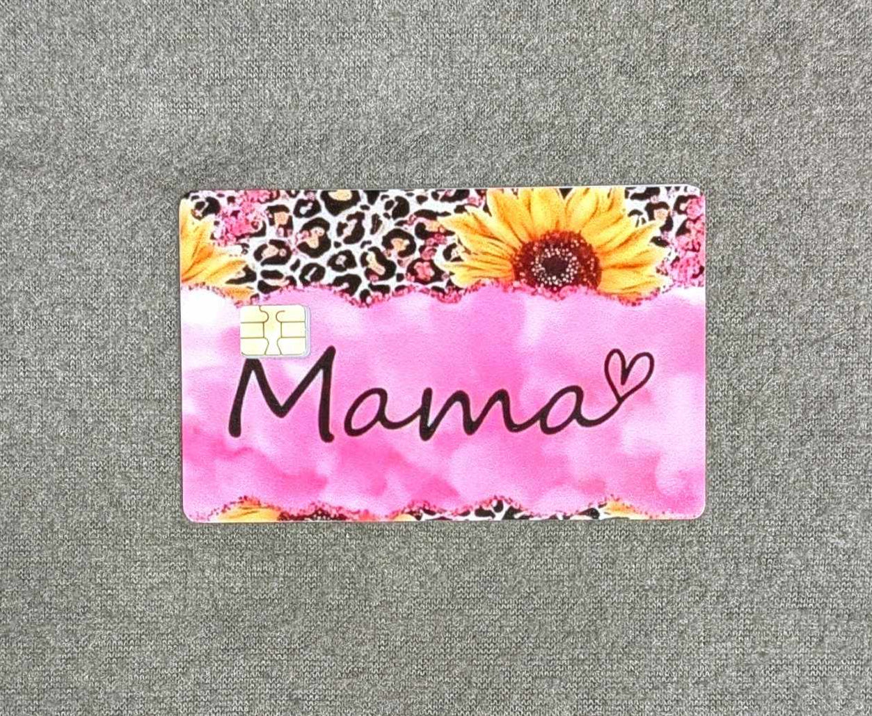 Pink MAMA Credit/Debit Card Sticker, Skin, Cover