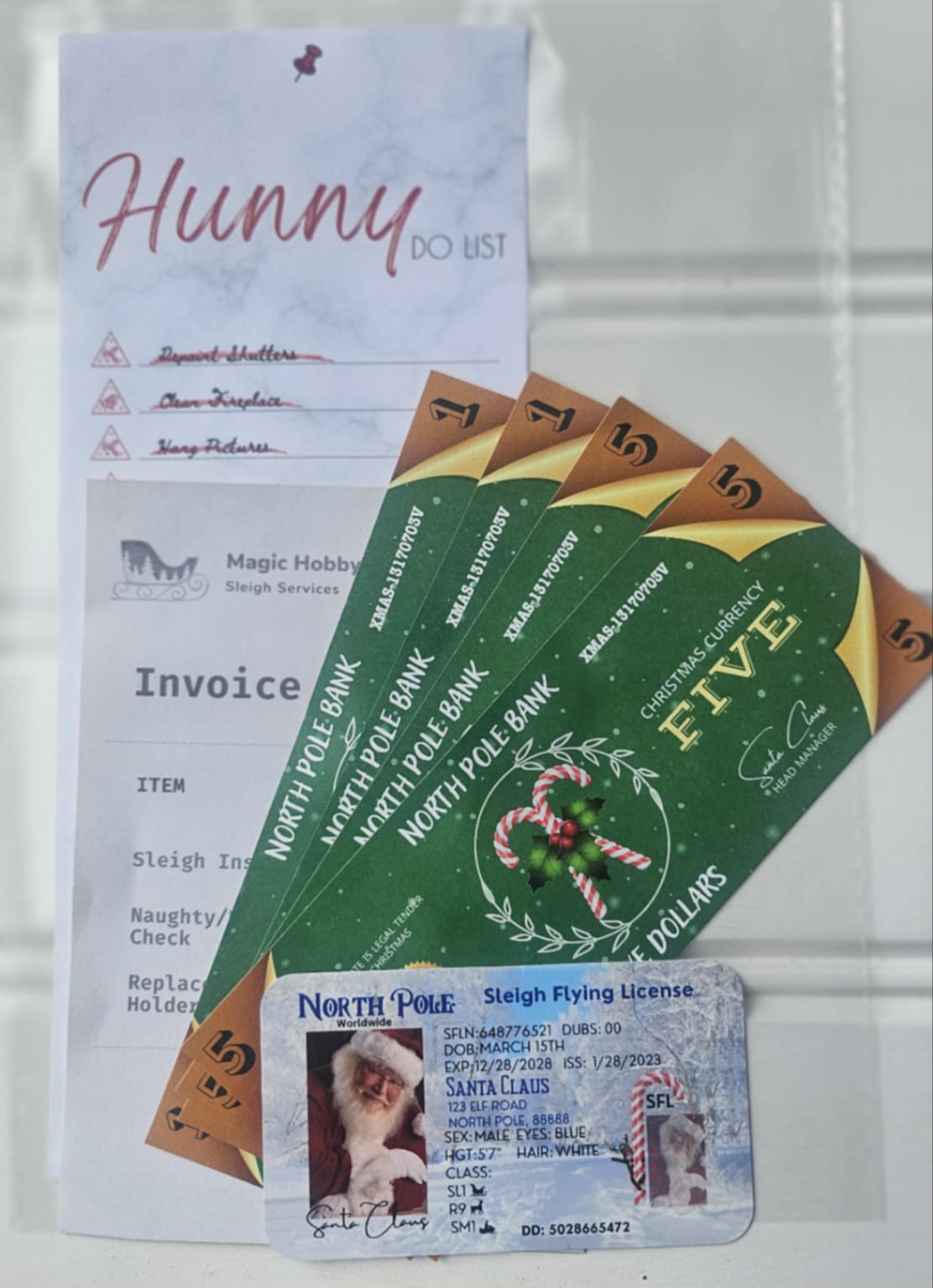 White Santa Evidence Kit