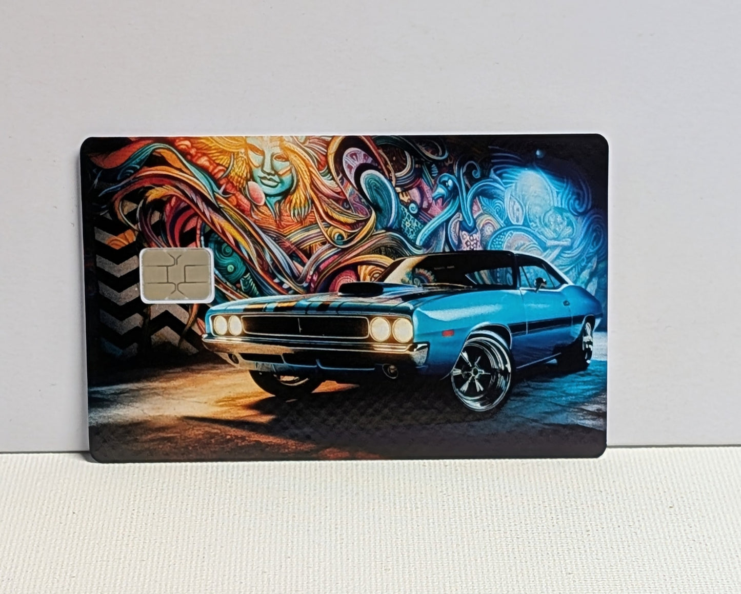 Beauty in Blue Credit/Debit Card Sticker, Skin, Cover