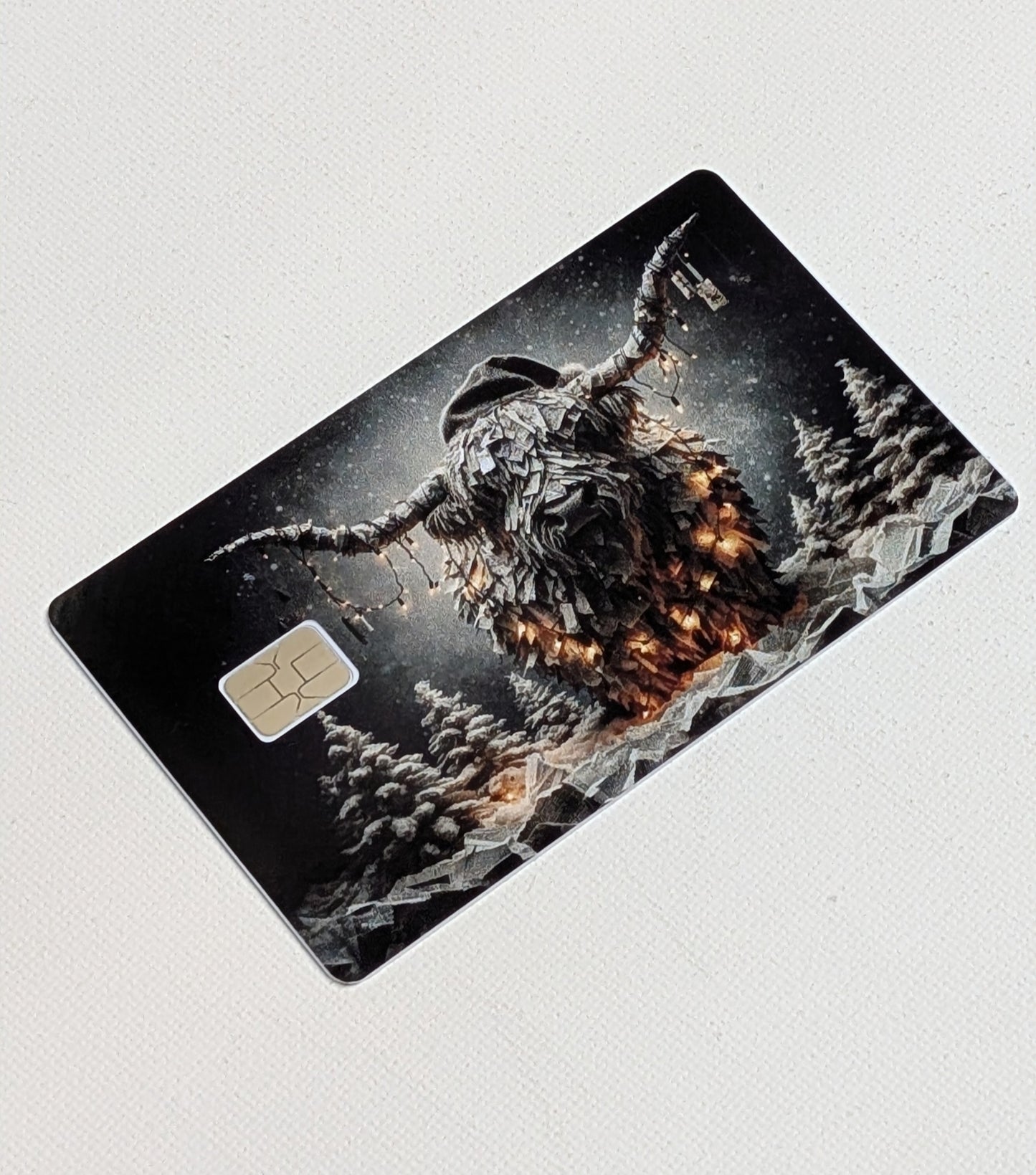 Holiday Highland Credit/Debit Card Sticker, Skin, Cover