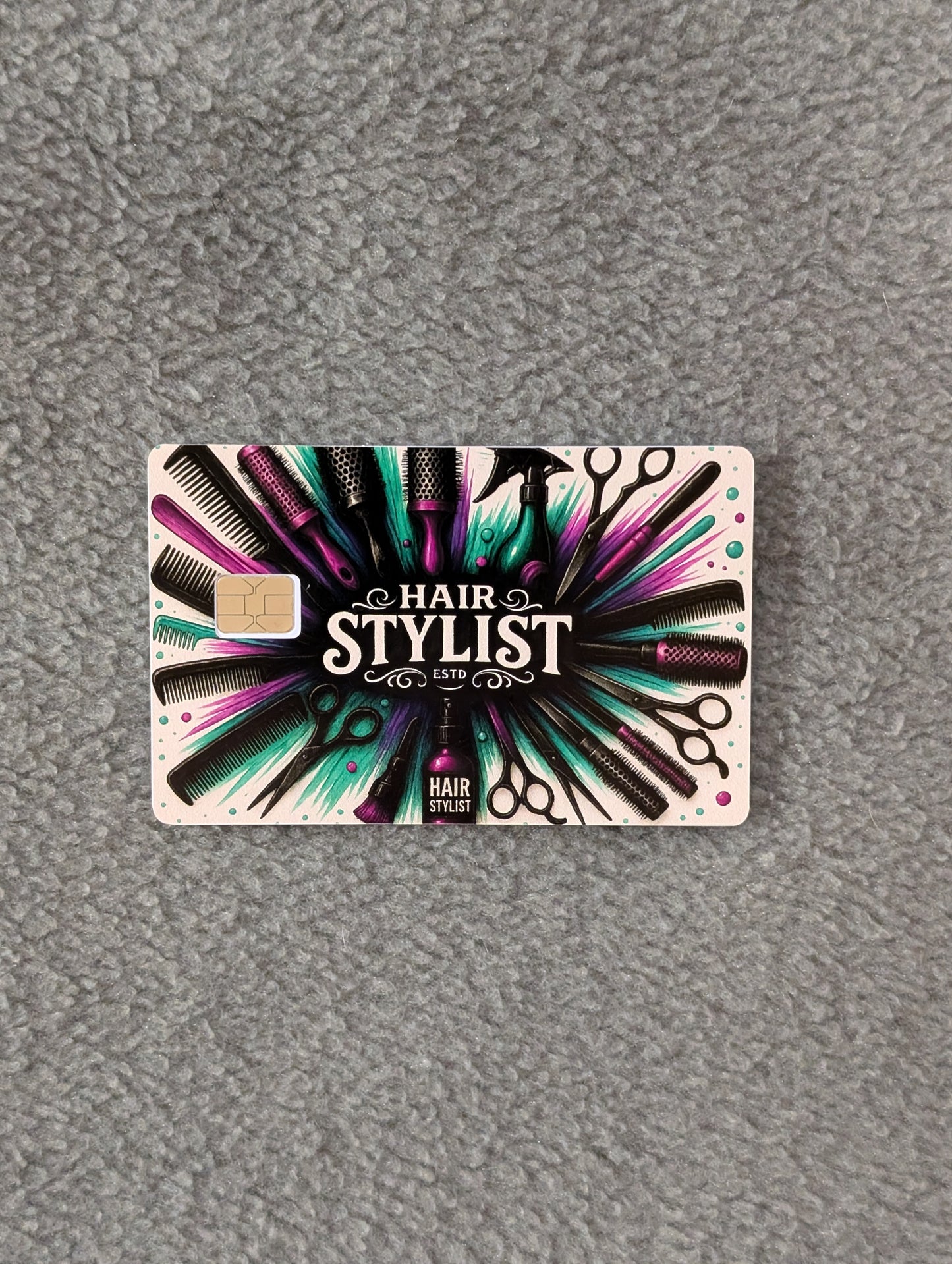Hair Stylist Credit/Debit Card Sticker, Skin, Cover