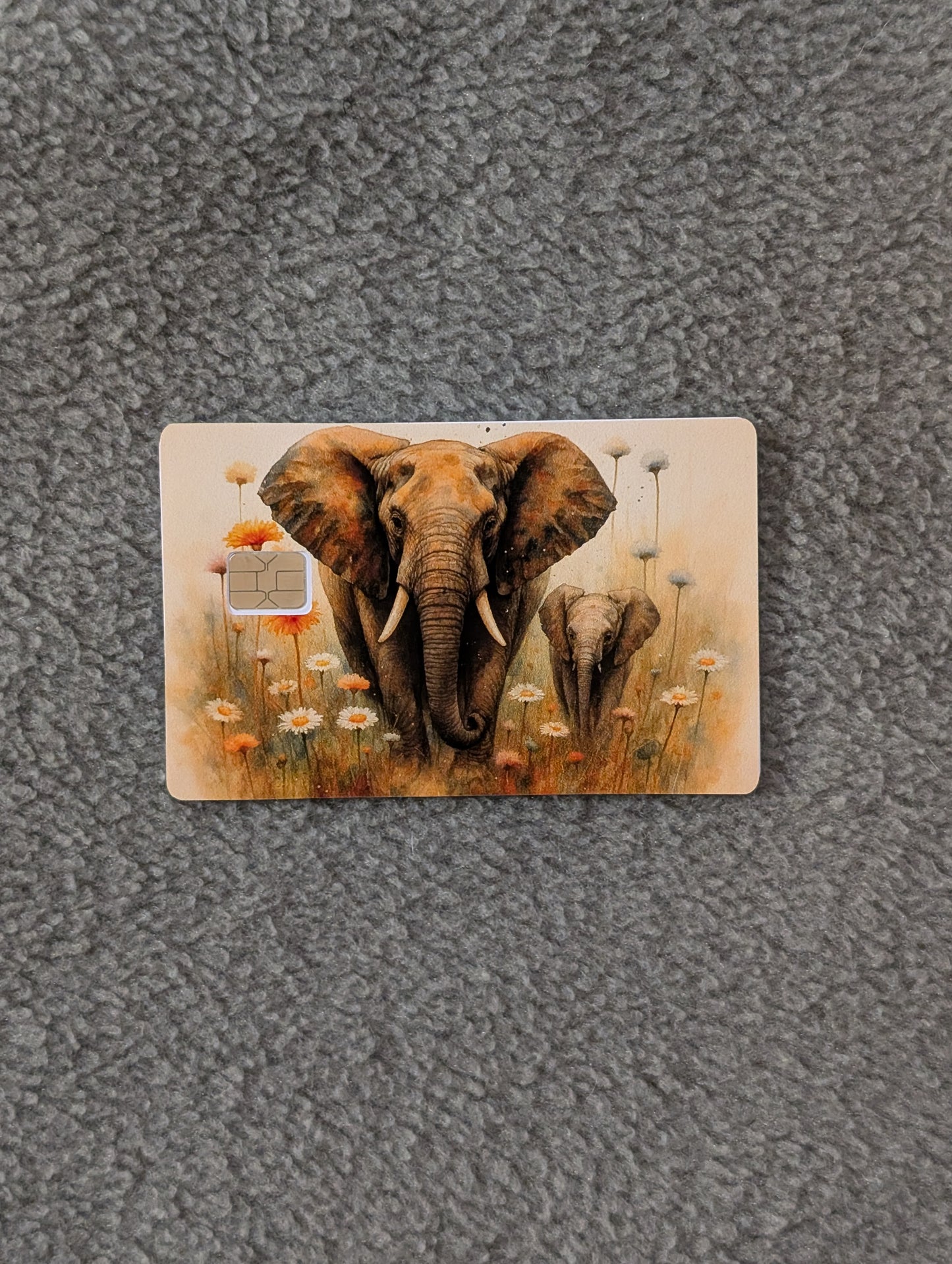 Antique Elephant Credit/Debit Card Sticker, Skin, Cover