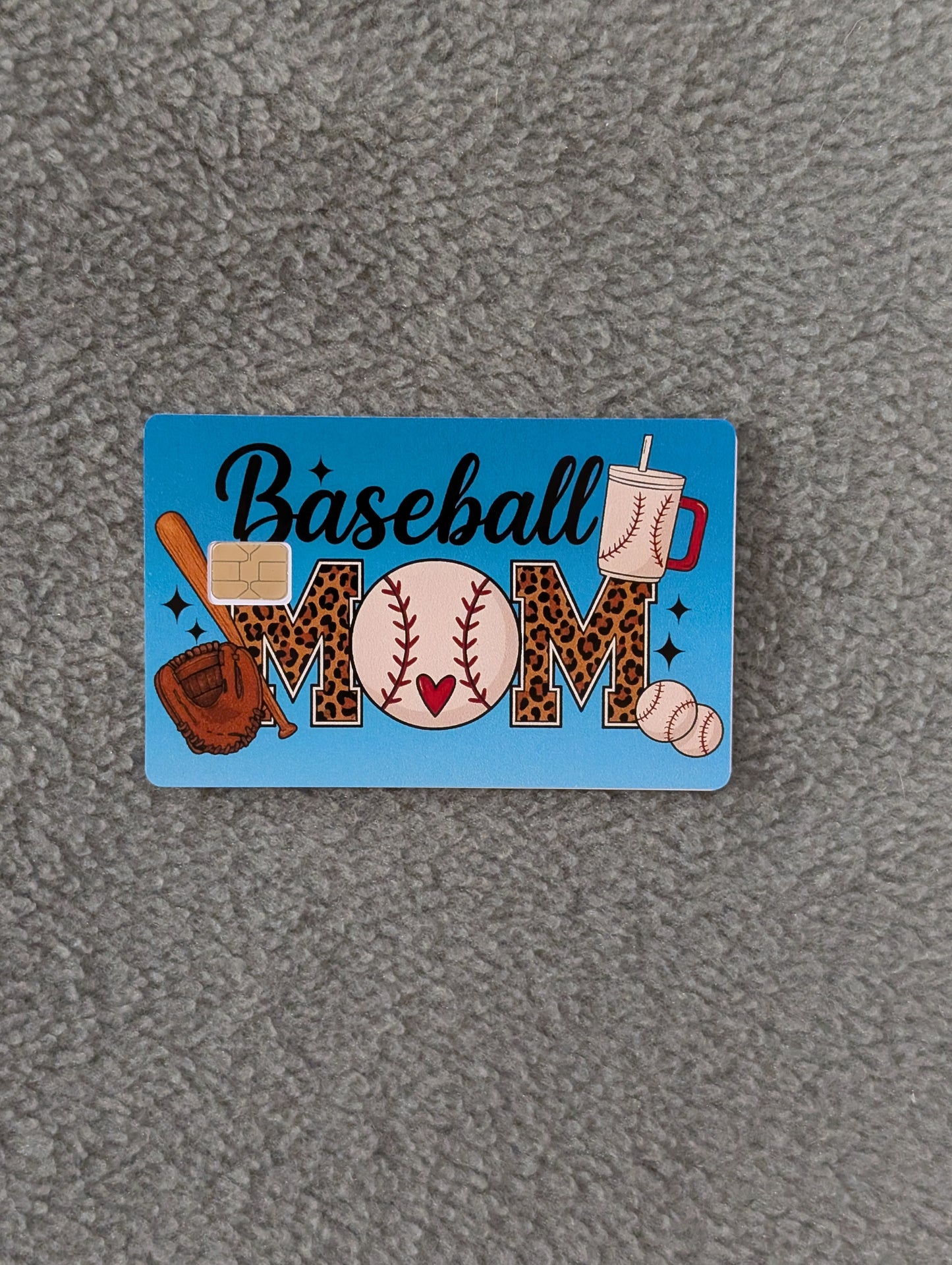 Baseball Mom Credit/Debit Card Sticker, Skin, Cover