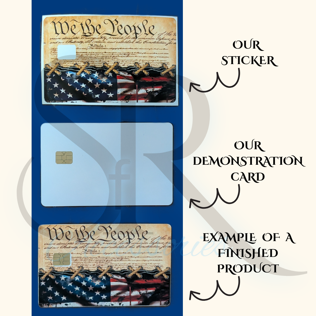 #107 Card Protector Sticker, Overlay, Decorative Only