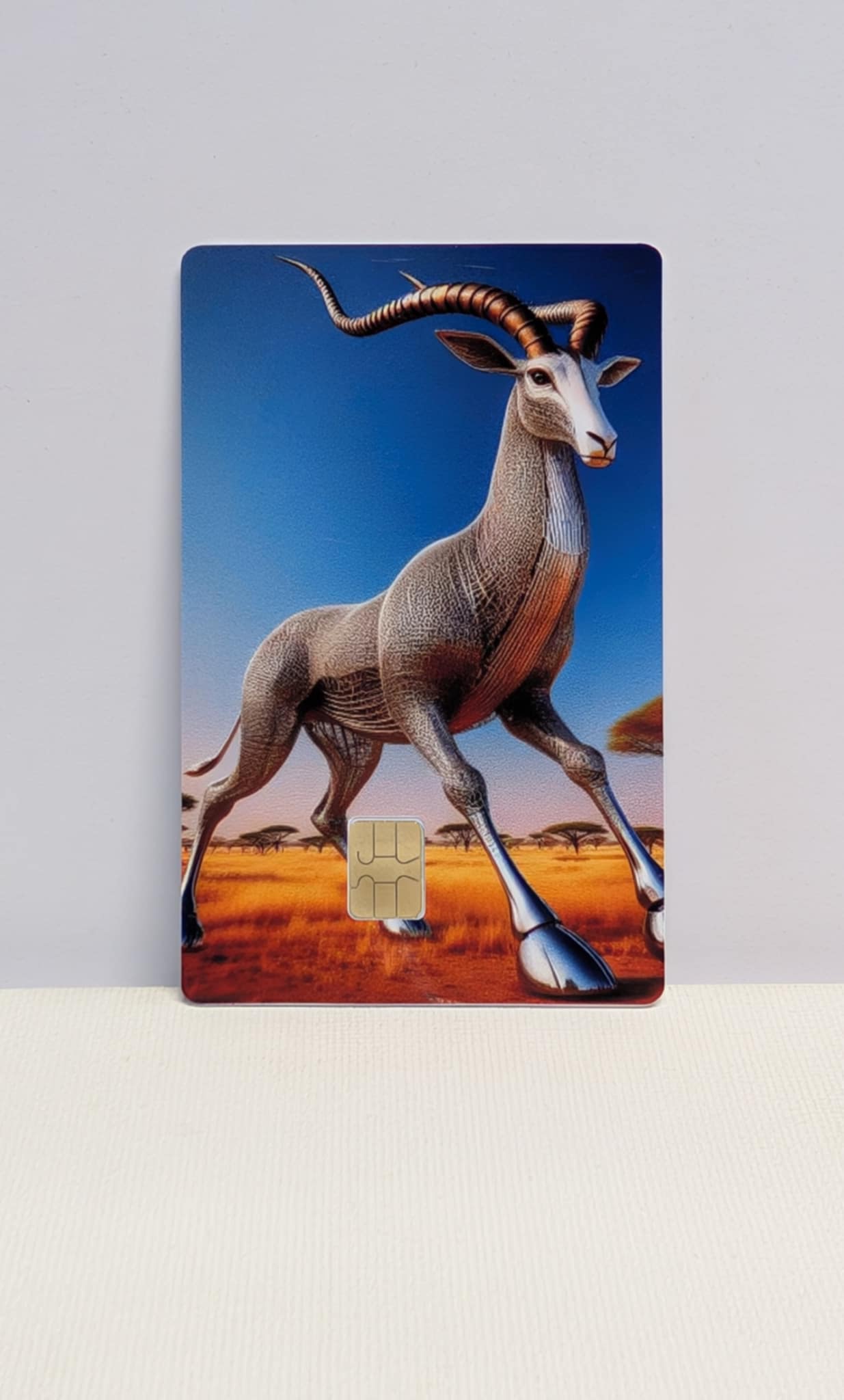 Chrome Gazelle Credit/Debit Card Sticker, Skin, Cover