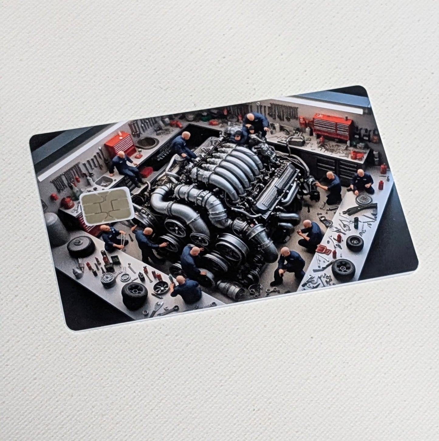 The Hands on Mechanic Card Sticker, Skin, Cover