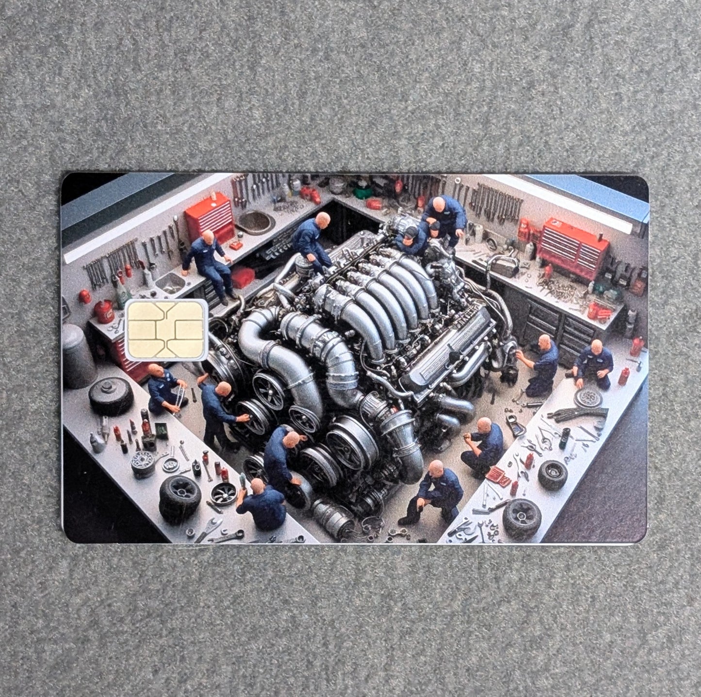 The Hands on Mechanic Card Sticker, Skin, Cover