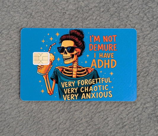 Demure funny #109 Card Protector Sticker, Overlay, Decorative Only