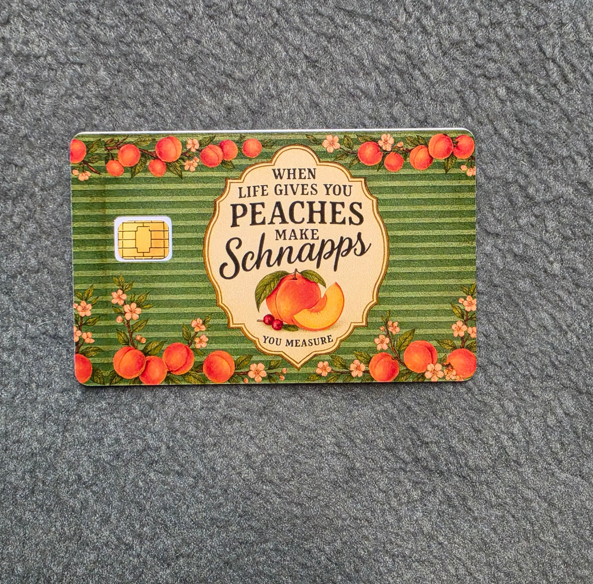 Peach Schnapps #114 Card Protector Sticker, Overlay, Decorative Only