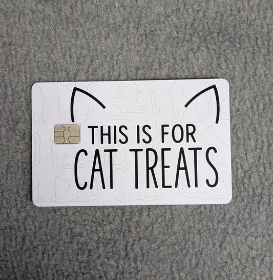 Cat Treats #121 Card Protector Sticker, Overlay, Decorative Only