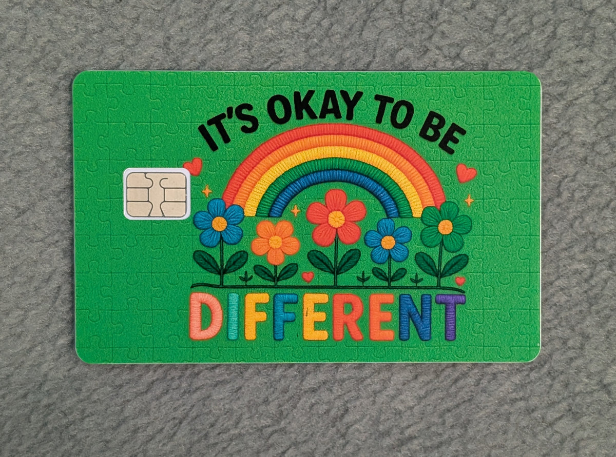 It's Ok to be Different #129 Card Protector Sticker, Overlay, Decorative Only