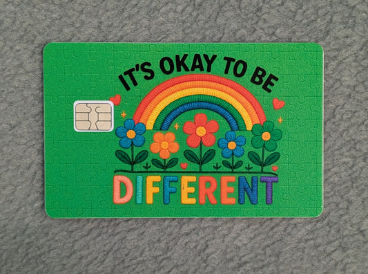 It's Ok to be Different #129 Card Protector Sticker, Overlay, Decorative Only