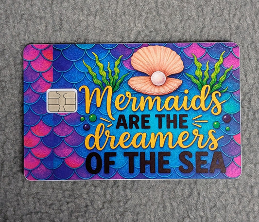 Mermaids are Dreamers #143 Card Protector Sticker, Overlay, Decorative Only