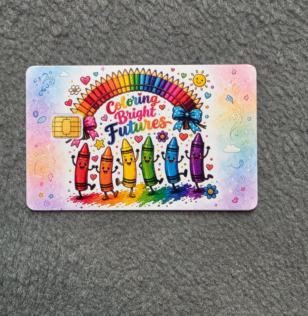 Coloring Bright Futures #148 Card Protector Sticker, Overlay, Decorative Only