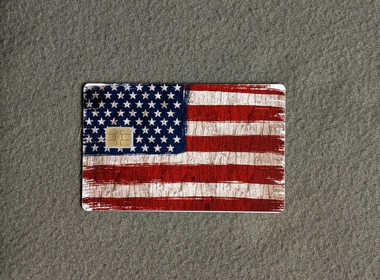 American Flag Credit/Debit Card Sticker, Skin, Cover