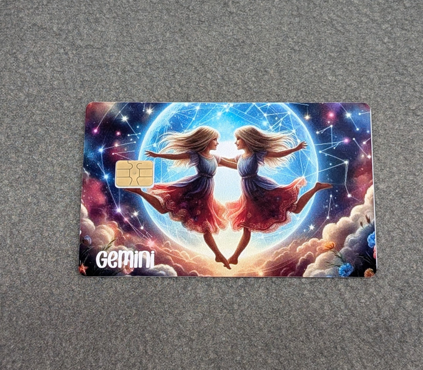 Gemini Zodiac Sign Credit/Debit Card Sticker, Skin, Cover