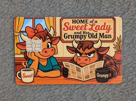 Funny Cute Quirky #2 Card Protector Sticker, Overlay, Decorative Only
