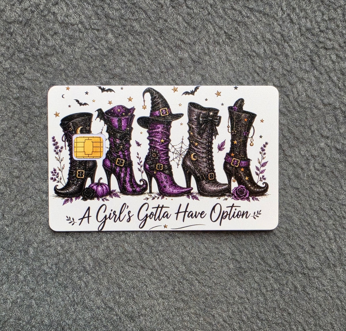 Shoe Options #203 Card Protector Sticker, Overlay, Decorative Only