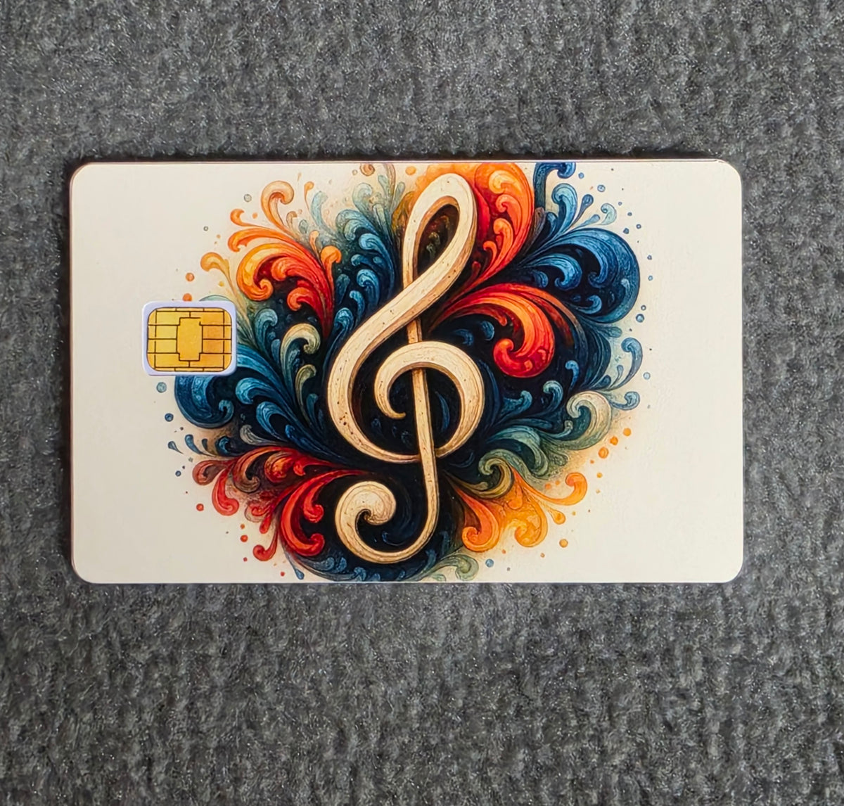 Musical Note #216 Card Protector Sticker, Overlay, Decorative Only