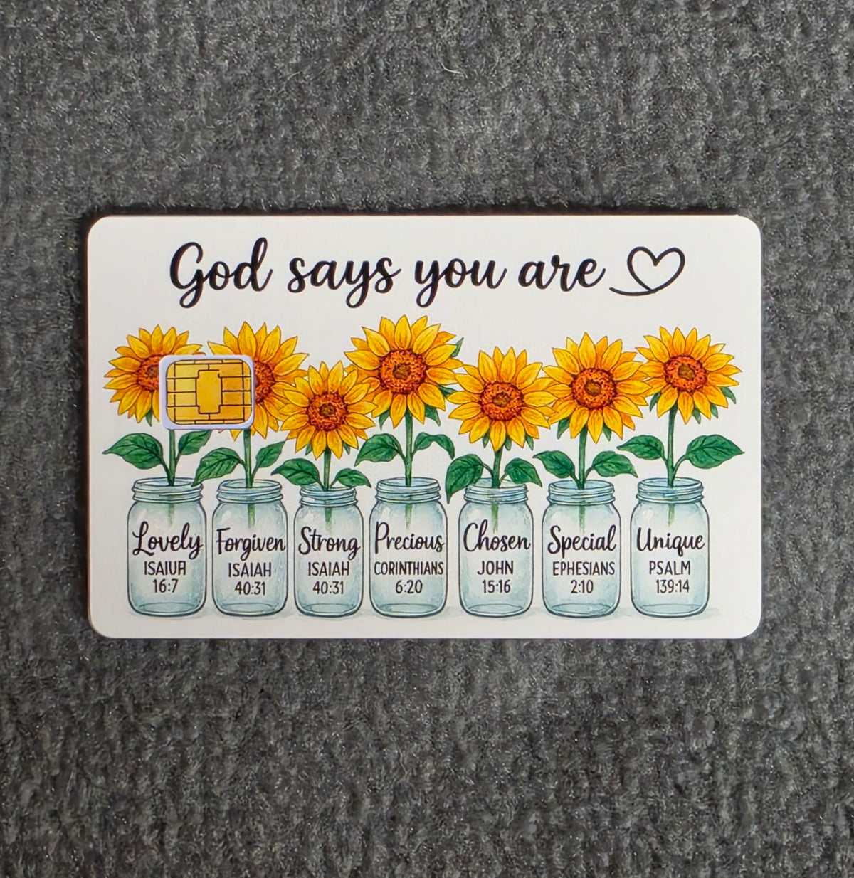 God Says #217 Card Protector Sticker, Overlay, Decorative Only