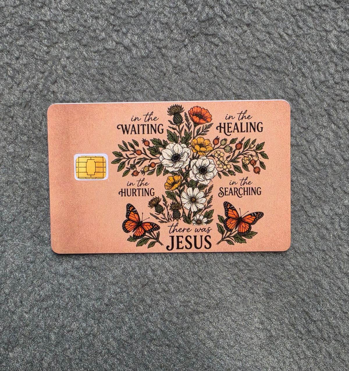 In the Wait, There is Jesus #218 Card Protector Sticker, Overlay, Decorative Only