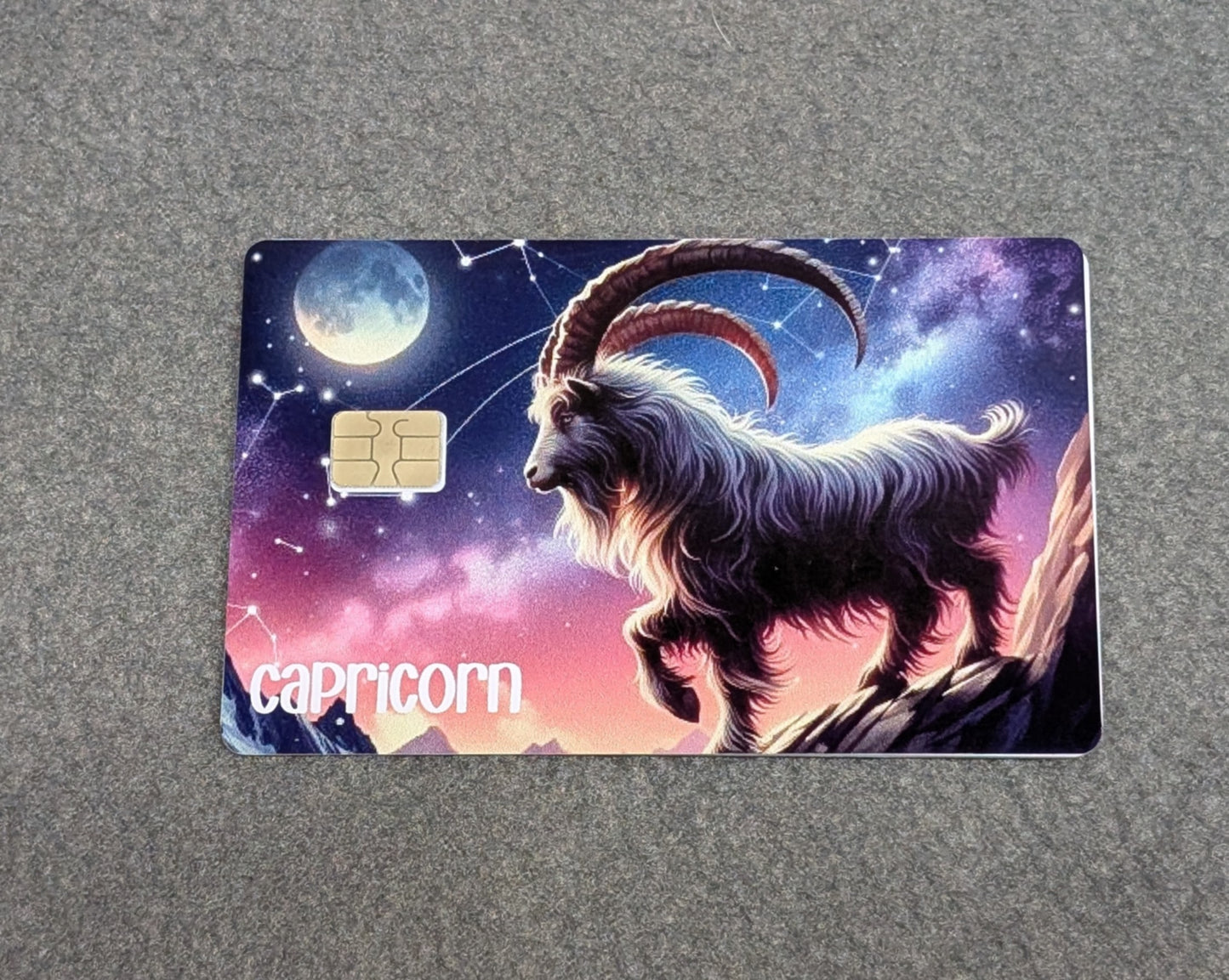 Capricorn Zodiac Sign Credit/Debit Card Sticker, Skin, Cover