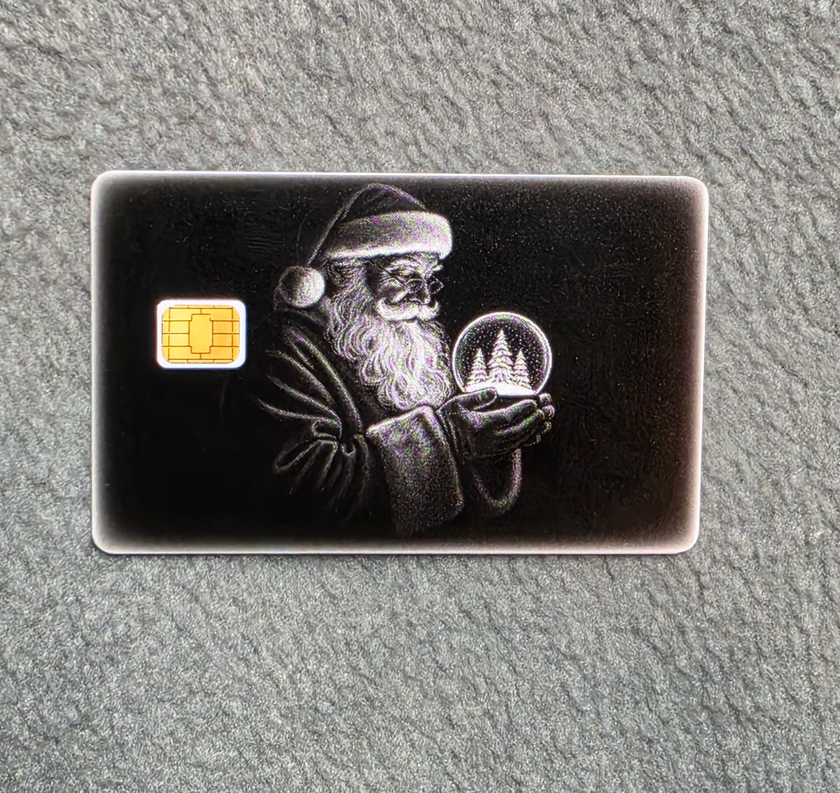 Simple Santa #223 Card Protector Sticker, Overlay, Decorative Only