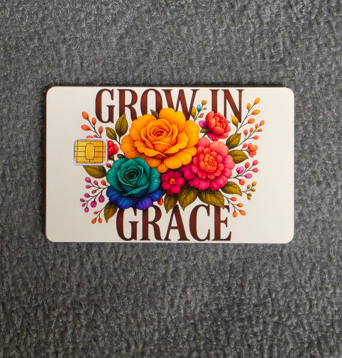 Grow in Grace #224 Card Protector Sticker, Overlay, Decorative Only