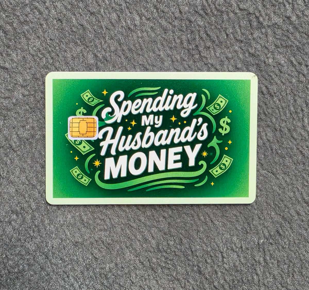 Spending My Husbands Money #228 Card Protector Sticker, Overlay, Decorative Only