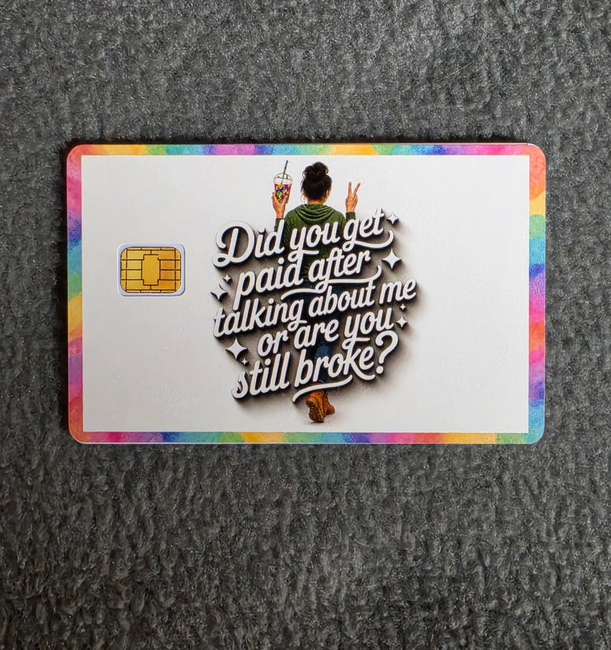 Still Broke? #268 Card Protector Sticker, Overlay, Decorative Only