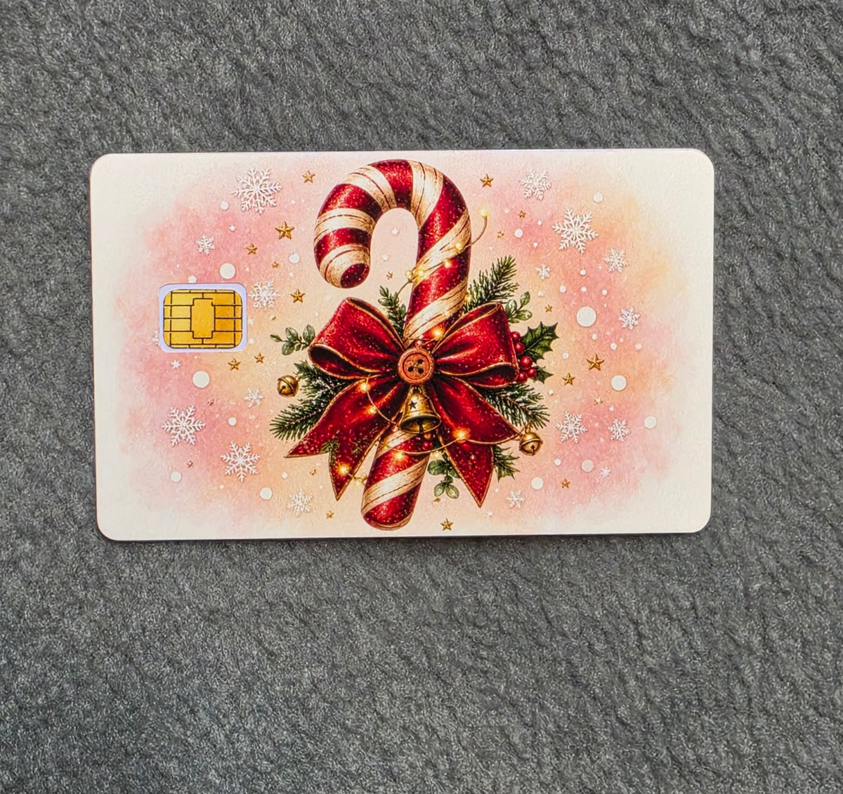 Candy Cane #272 Card Protector Sticker, Overlay, Decorative Only