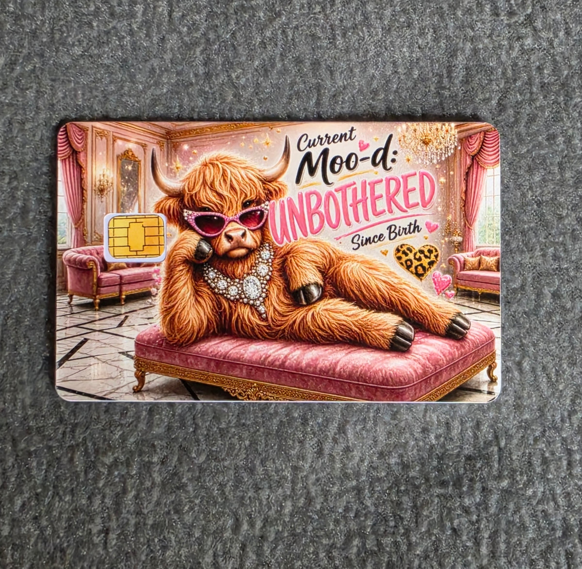 Unbothered #274 Card Protector Sticker, Overlay, Decorative Only