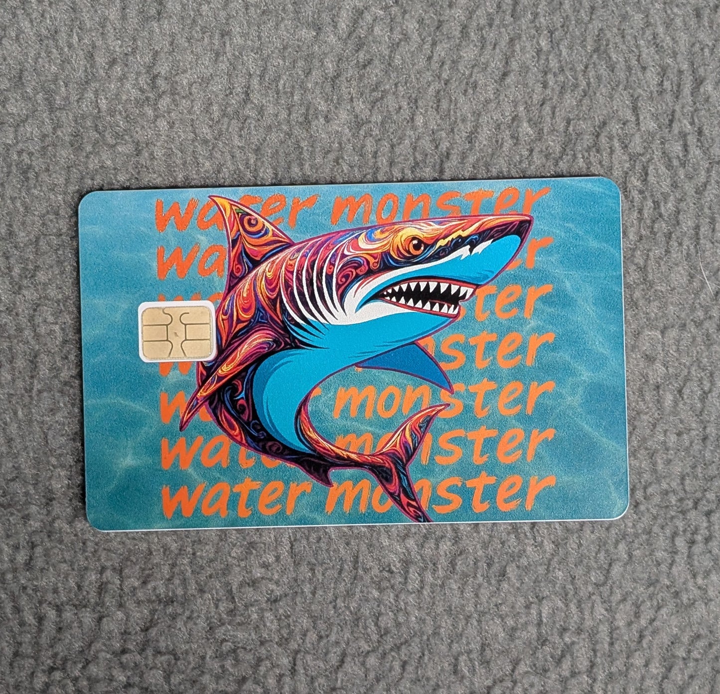 Water Monster Shark #315 Card Protector Sticker, Overlay, Decorative Only