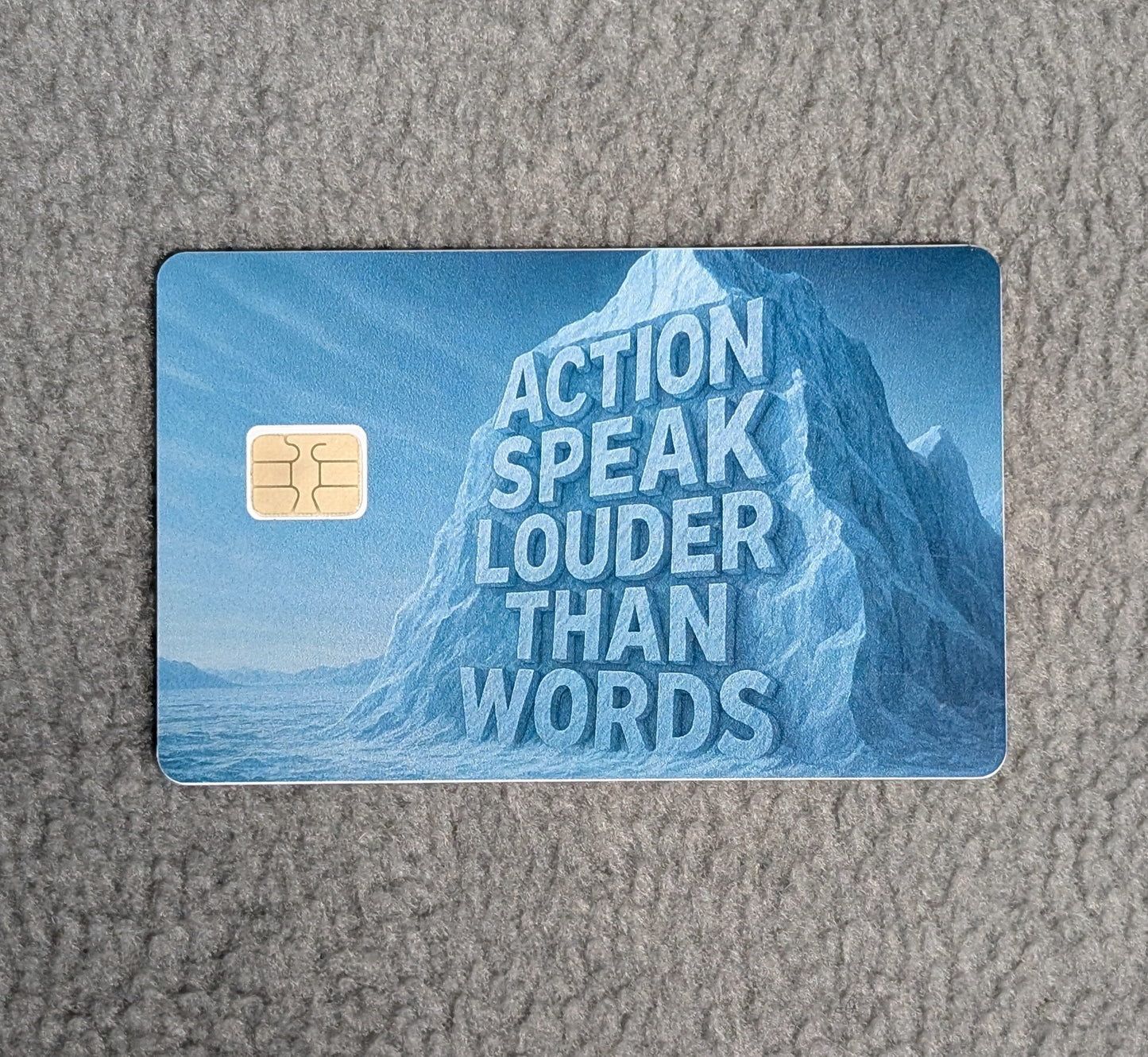 Action Speak Louder than Words #321 Card Protector Sticker, Overlay, Decorative Only
