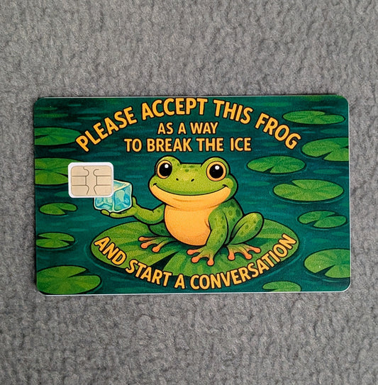 Ice Breaker Frog #322 Card Protector Sticker, Overlay, Decorative Only