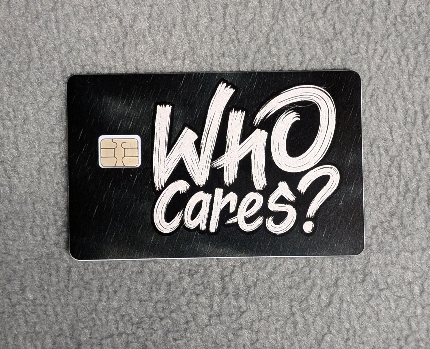 Who Cares #336 Card Protector Sticker, Overlay, Decorative Only