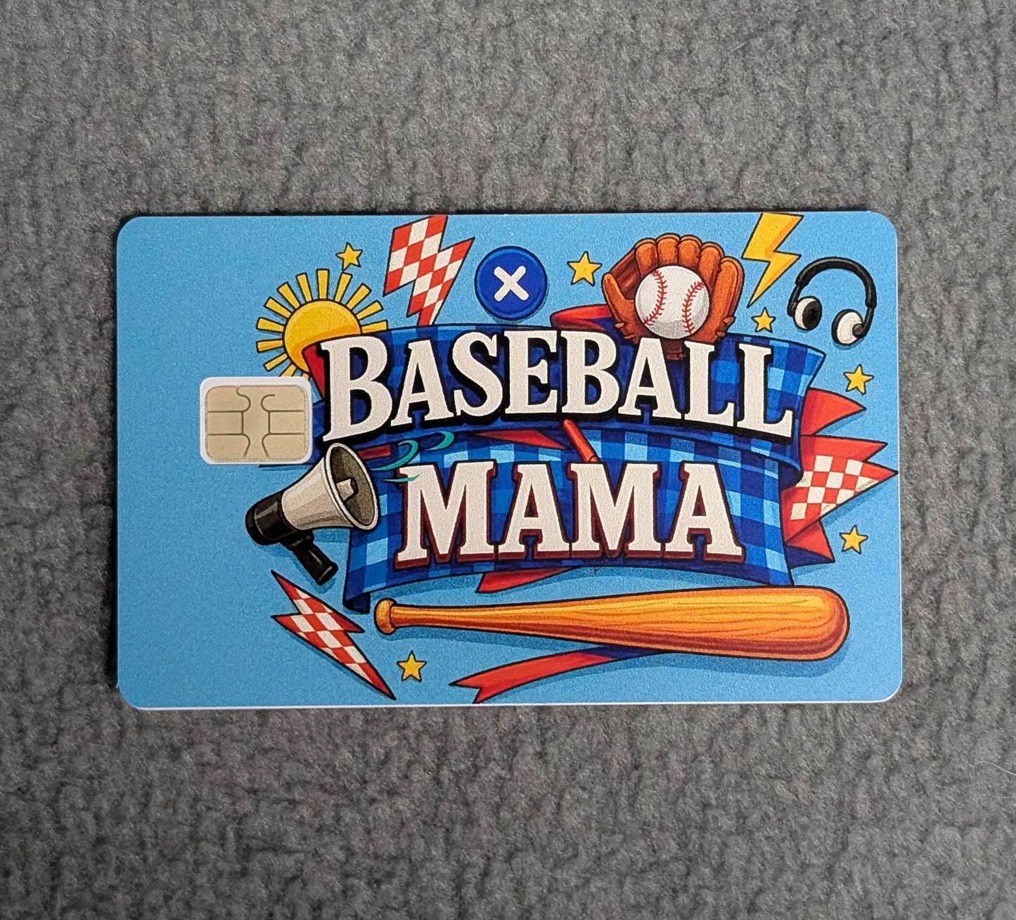 Baseball Mama #338 Card Protector Sticker, Overlay, Decorative Only