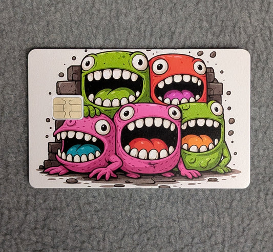 Monster Group Gathering #340 Card Protector Sticker, Overlay, Decorative Only