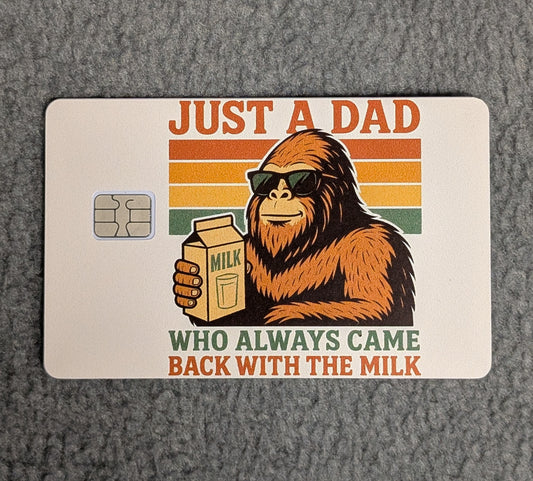 Just a Dad #348 Card Protector Sticker, Overlay, Decorative Only