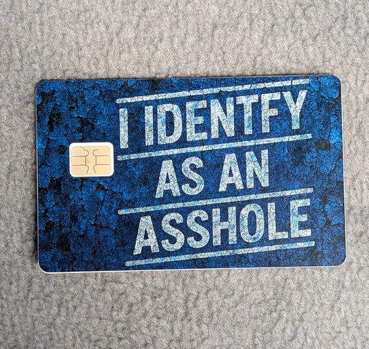 Identity funny silly real #350 Card Protector Sticker, Overlay, Decorative Only