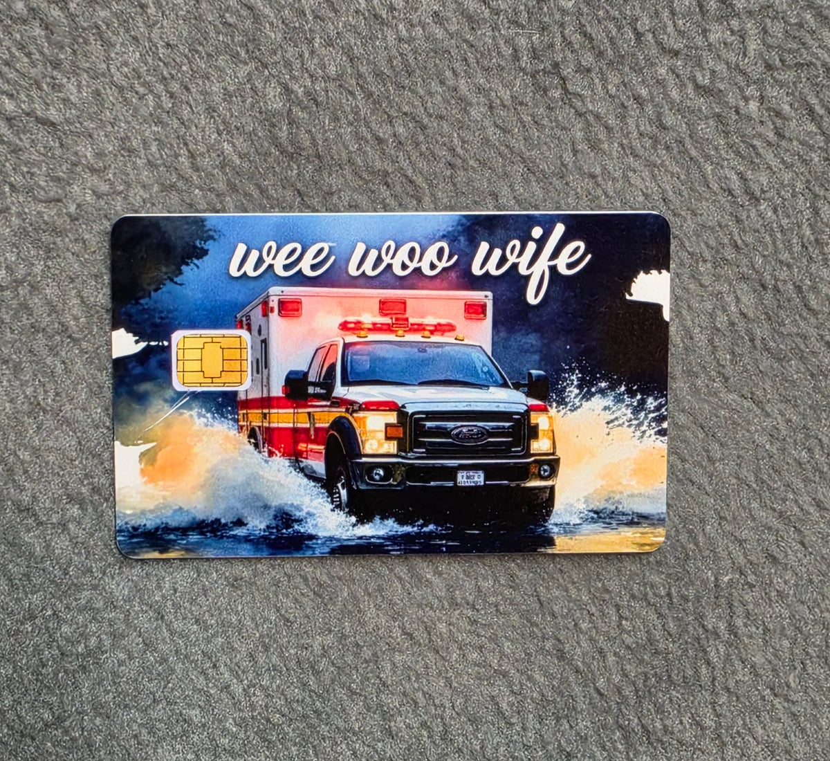 Wee Woo Wife #350 Card Protector Sticker, Overlay, Decorative Only