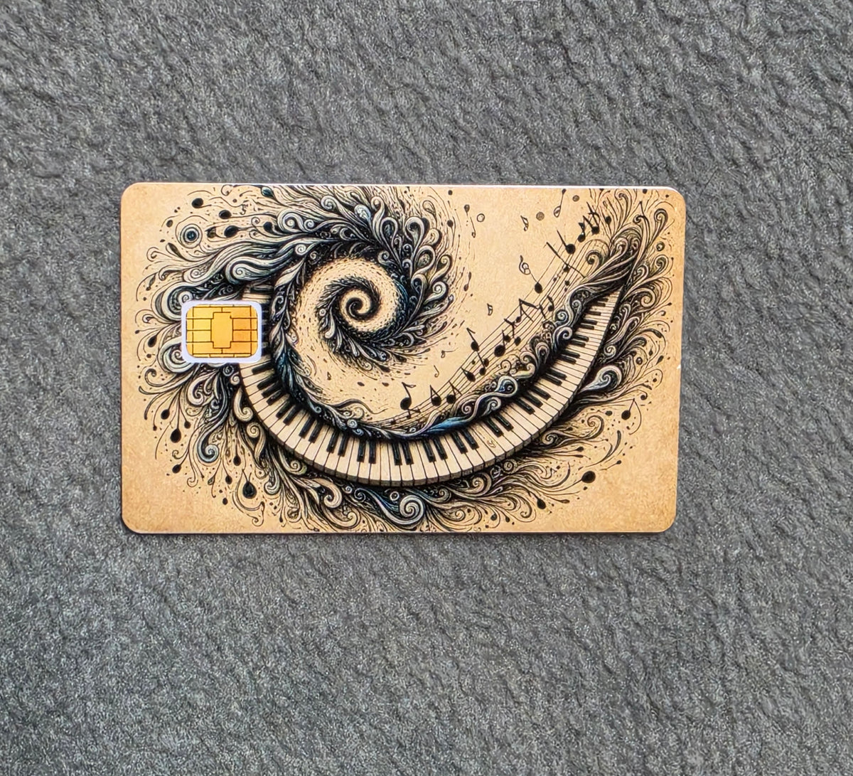 Getting Lost in the Music #353 Card Protector Sticker, Overlay, Decorative Only