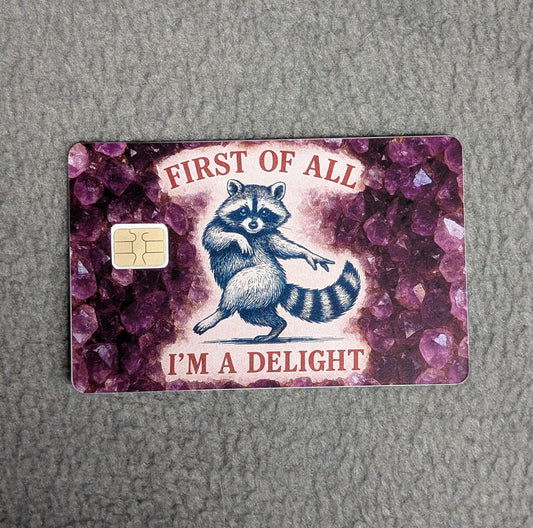 I am a Delight #356 Card Protector Sticker, Overlay, Decorative Only