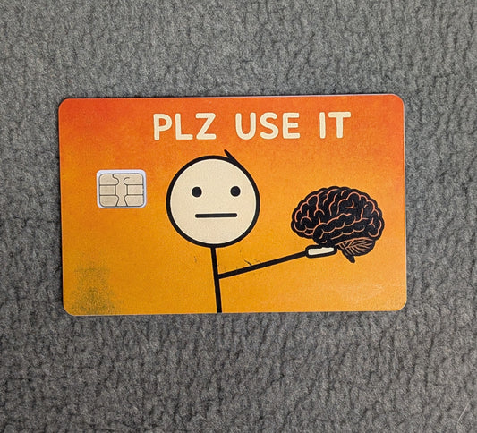 Please Use This #357 Card Protector Sticker, Overlay, Decorative Only