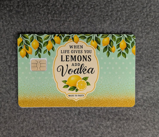 Lemons and Vodka #369 Card Protector Sticker, Overlay, Decorative Only
