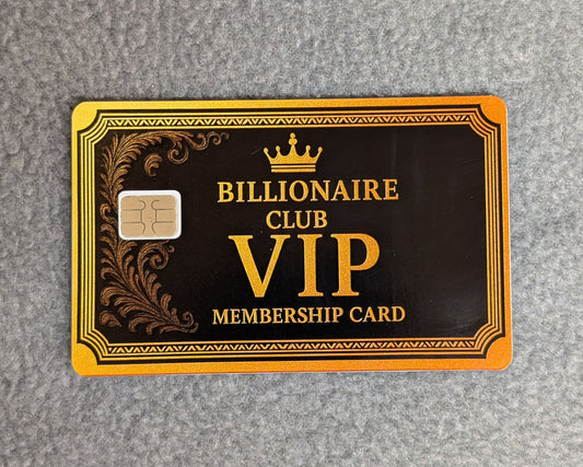 Billionaire VIP #374 Card Protector Sticker, Overlay, Decorative Only