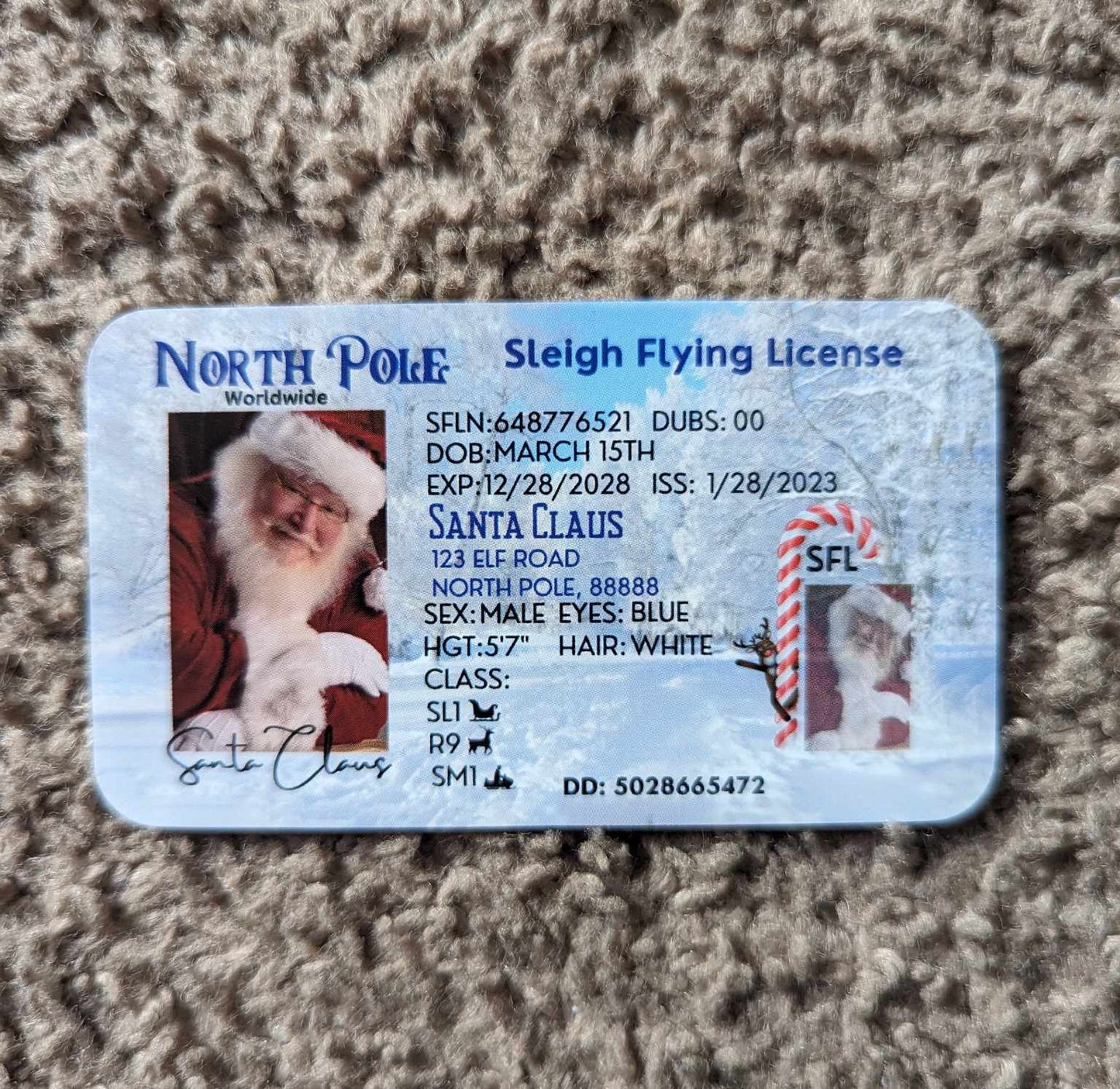 White Santa Evidence Kit