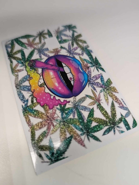 420 on my Lips Credit/Debit Card Sticker, Skin, Cover