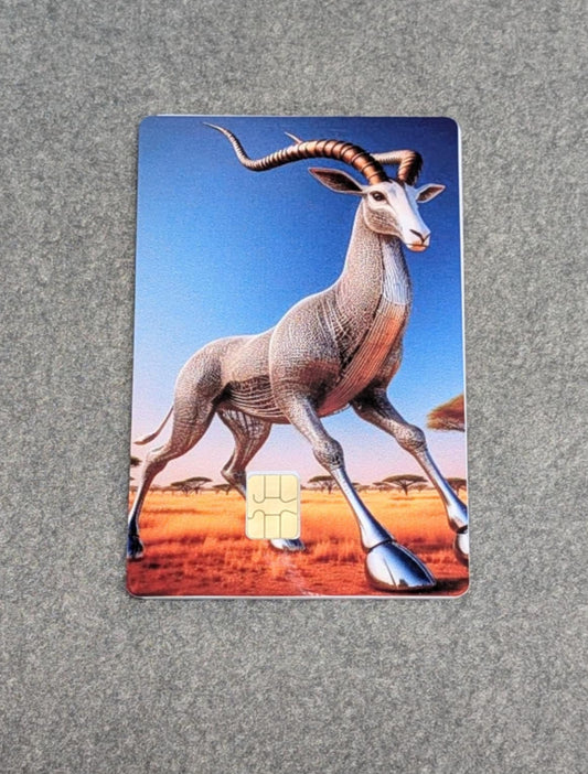 Chrome Gazelle Credit/Debit Card Sticker, Skin, Cover